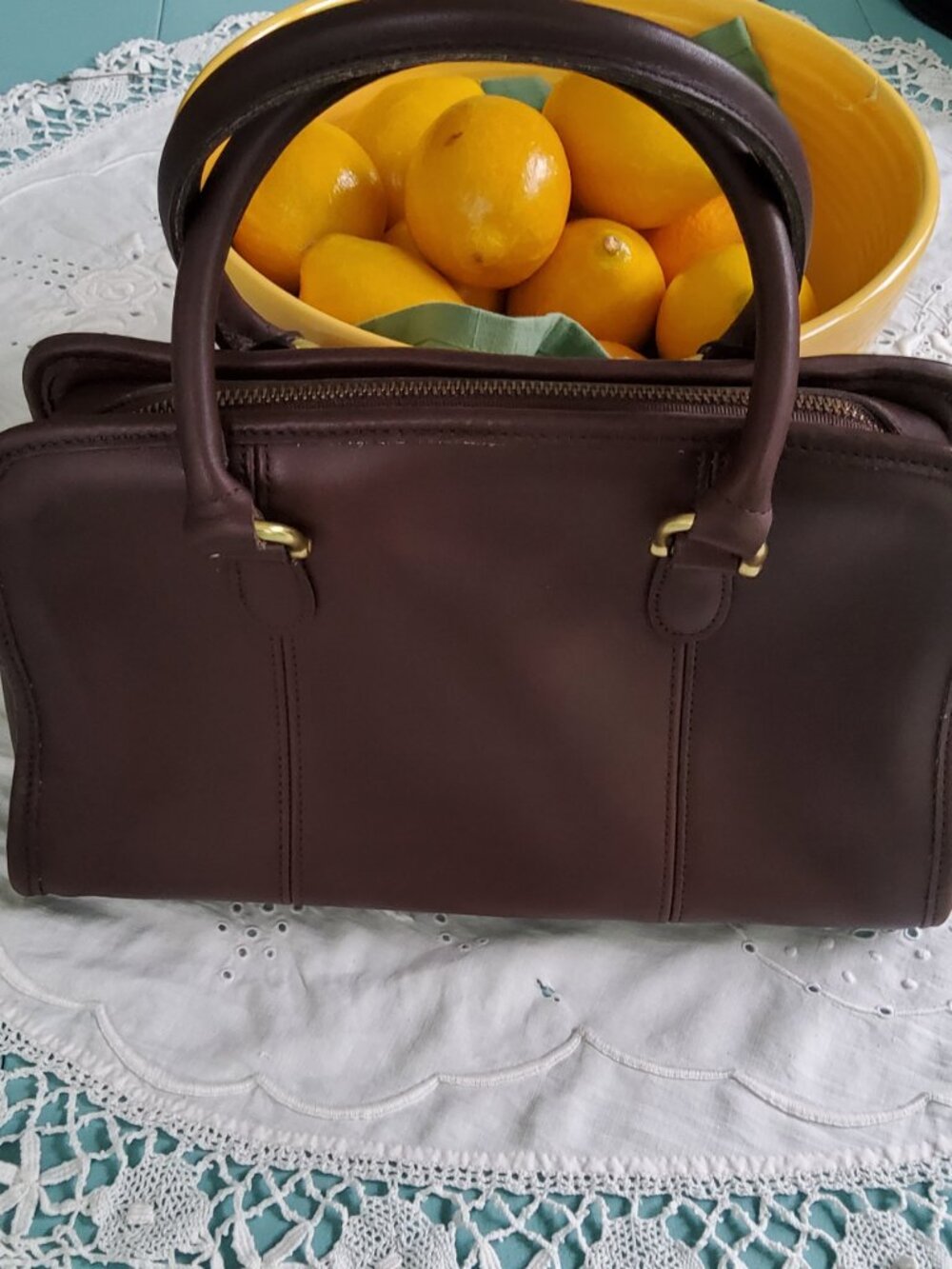Vintage Coach Beaumont Satchel in Mahogony 9871